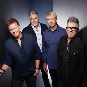 Lonestar poses together in promo artwork for their October 24 Hard Rock Biloxi show, radiating warmth and stage-ready energy