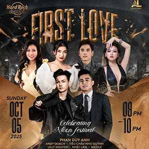 Tinh Dau First Love – Celebrating Moon Festival live performance at Hard Rock Casino Biloxi on October 5, 2025.