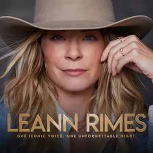 LeAnn Rimes promotional poster for live concert at Beau Rivage Casino Biloxi on April 17, 2026 — featuring the Grammy-winning country and pop singer performing her biggest hits as part of premier Gulf Coast casino entertainment.