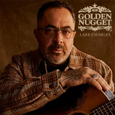 Aaron Lewis and The Stateliners 2026 American Tour promotional poster for live concert at Golden Nugget Casino Lake Charles on February 7, 2026 — featuring the country rock artist performing heartfelt hits as part of Gulf Coast casino entertainment.