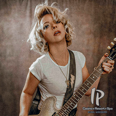 Samantha Fish promotional image for the Paper Doll Tour live concert at IP Casino Resort Spa Biloxi on Saturday May 2 2026 at 8:00 PM featuring the award winning blues rock guitarist delivering a powerful night of live music as part of Gulf Coast casino entertainment.