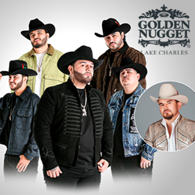 Grupo Arriesgado performing live at Golden Nugget Lake Charles Grand Event Center on May 9, 2026 – Regional Mexican concert in Southwest Louisiana