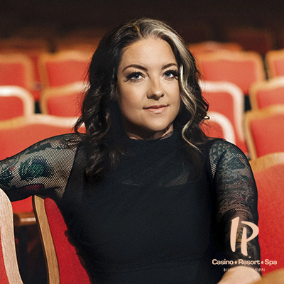 Ashley McBryde country music concert promotional image advertising the June 12 2026 performance at Studio A Theater inside IP Casino Resort and Spa Biloxi Mississippi