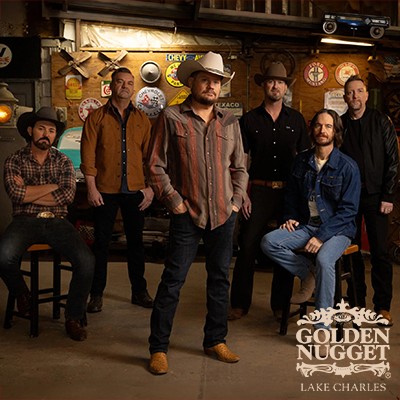 Randy Rogers Band performing live at Golden Nugget Lake Charles on July 10, 2026