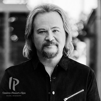 Travis Tritt promotional concert image advertising his October 9 2026 country music performance at IP Casino Resort Spa Biloxi on the Mississippi Gulf Coast