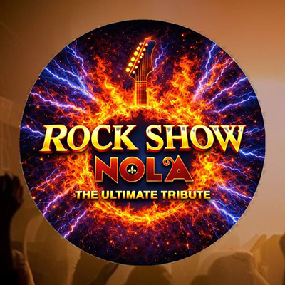 Rock Show NOLA tribute concert promotional image for May 24 2026 at Hard Rock Live Biloxi Mississippi featuring Journey and Foreigner music