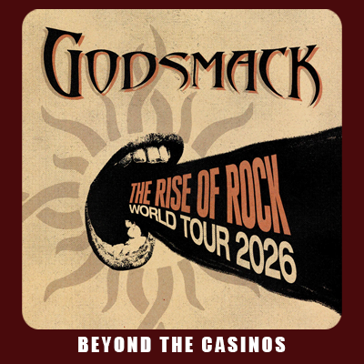Godsmack performing live at The Wharf Amphitheater Orange Beach Alabama May 24, 2026, featuring Dorothy on The Rise of Rock World Tour 2026 rock concert event
