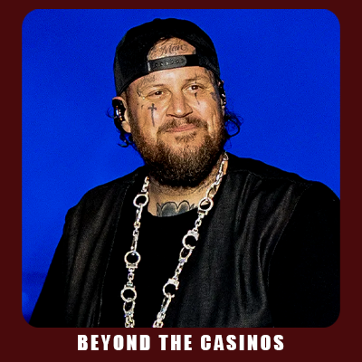 Jelly Roll performing live at The Wharf Amphitheater Orange Beach Alabama June 2 2026 featuring Kashus Culpepper and Jay Webb country rock concert Gulf Coast live music event
