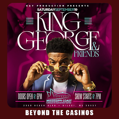 King George and Friends live at Mississippi Coast Coliseum Biloxi Mississippi September 19, 2026, R&B and Southern soul concert Mississippi Gulf Coast entertainment event